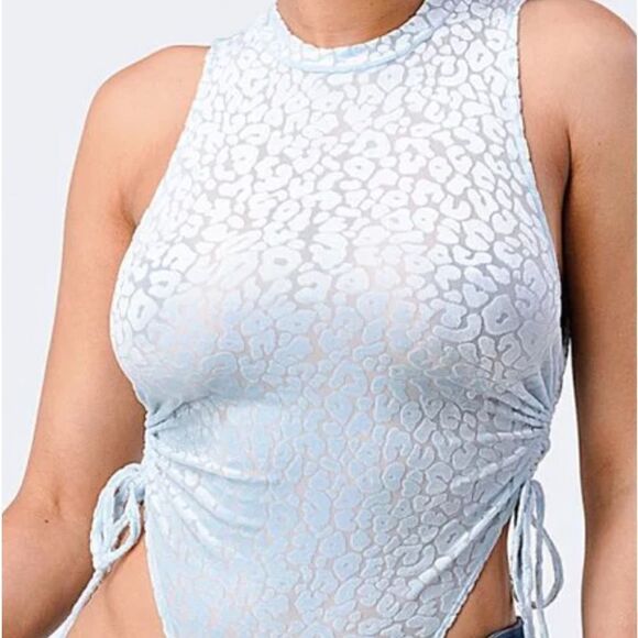 NWT light blue sexy bodysuit - Picture 1 of 4